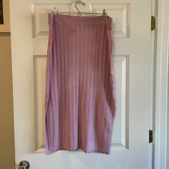 Abercrombie & Fitch ribbed knit skirt size XLP lavender - Picture 1 of 13